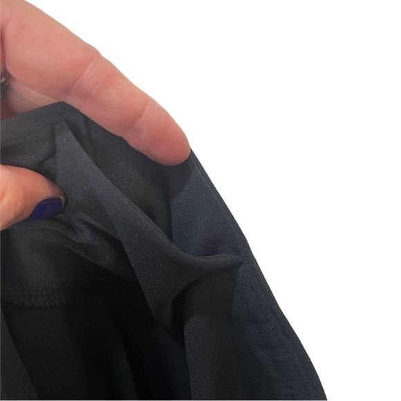 90 degree by Reflex Black & Rose Gold Mesh Capri Length Leggings Sz S - Picture 4 of 6